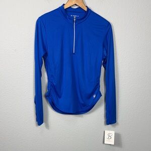 NWT Sofibella Long Sleeve Zip-Up Top